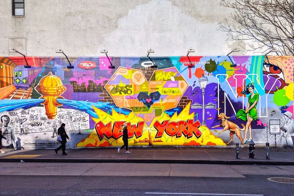 Mad Hatters NYC-Bowery Wall Mural