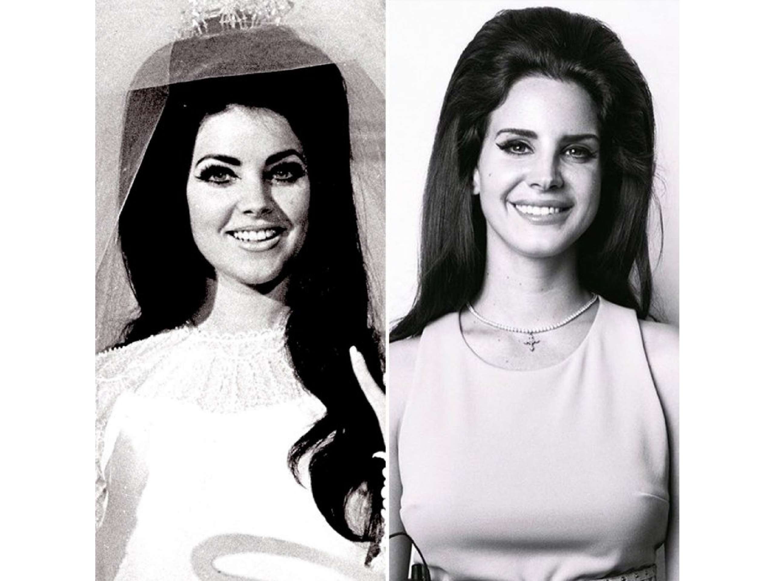左圖為 Priscilla Presley,右圖為 Lana Del Rey 。