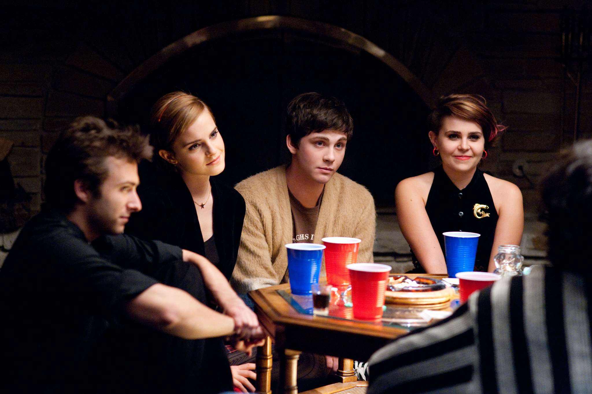 (L-R) REECE THOMPSON, EMMA WATSON, LOGAN LERMAN and MAE WHITMAN star in THE PERKS OF BEING A WALLFLOWERPh: John Bramley© 2011 Summit Entertainment, LLC.  All rights reserved.