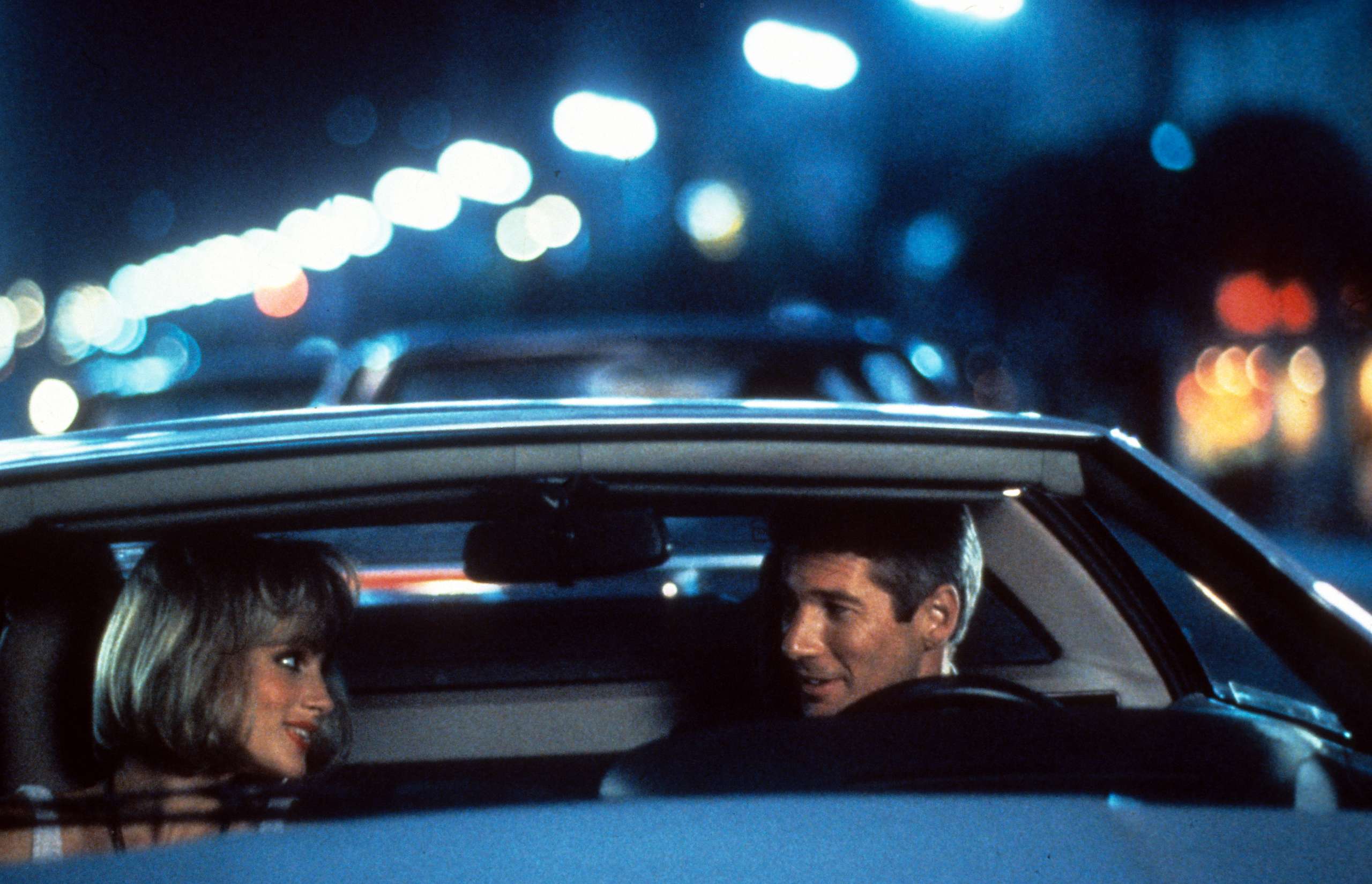 Julia Roberts rides with Richard Gere in a scene from the film 'Pretty Woman', 1990. (Photo by Buena Vista/Getty Images)
