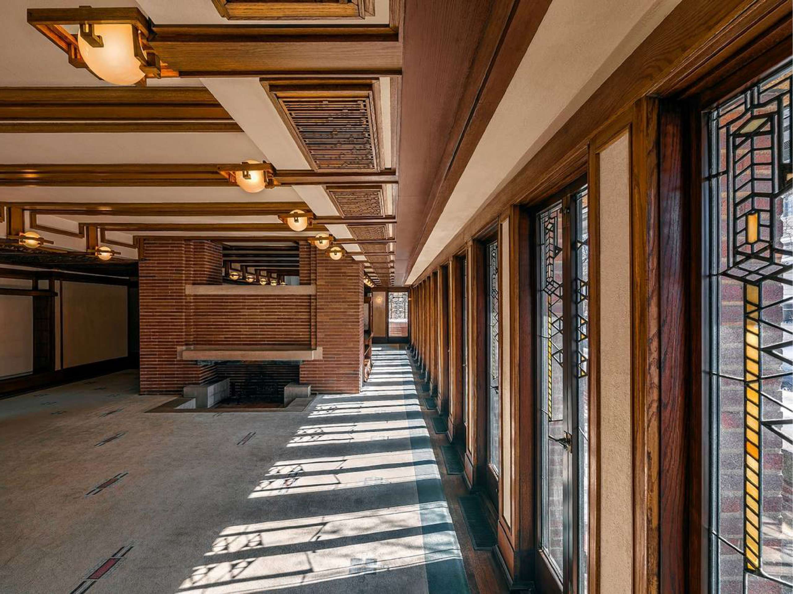 The Frederick C. Robie House, Chicago, US, 1909