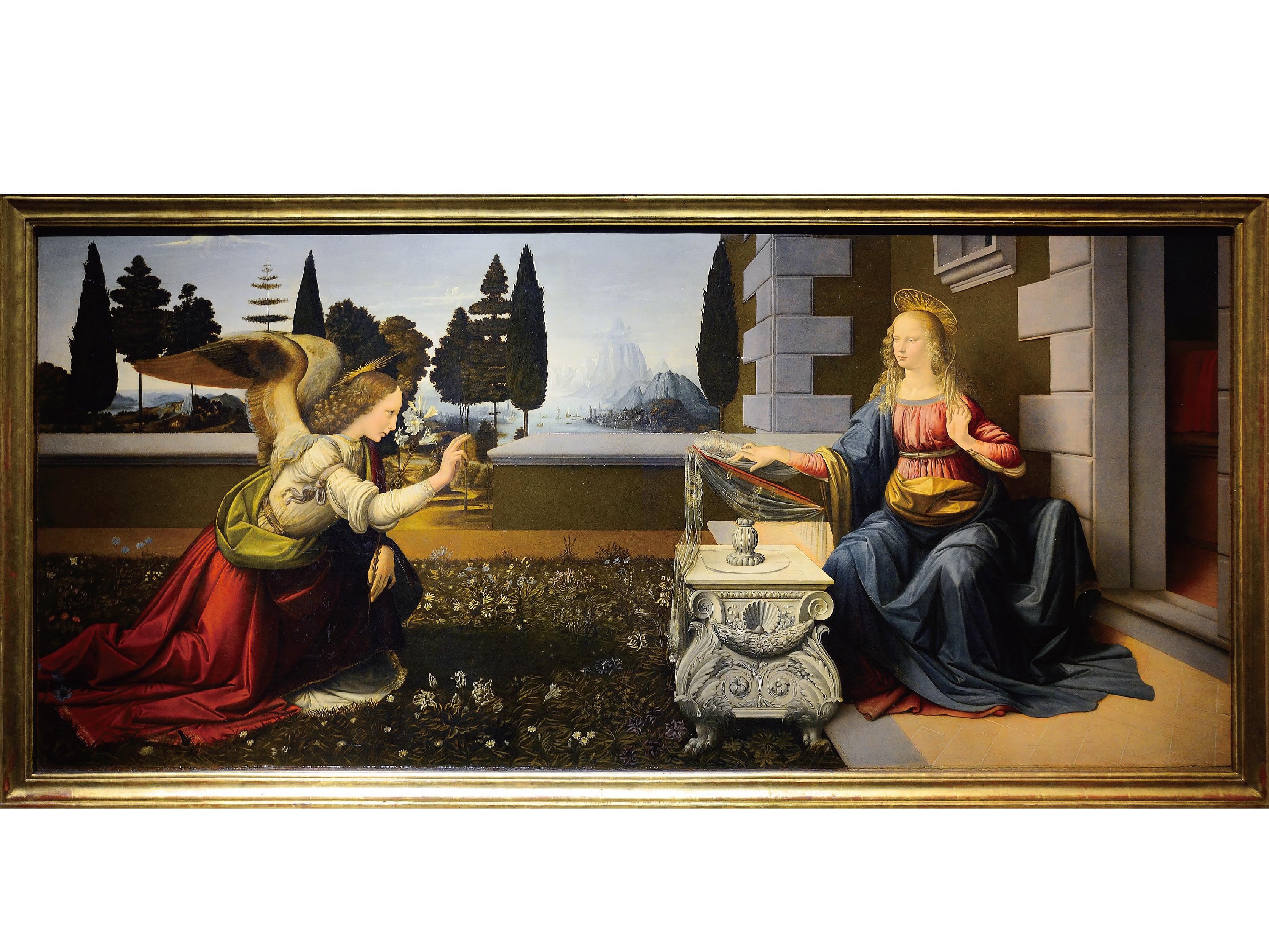 （ Annunciation, 1472, Leonardo da Vinci ）