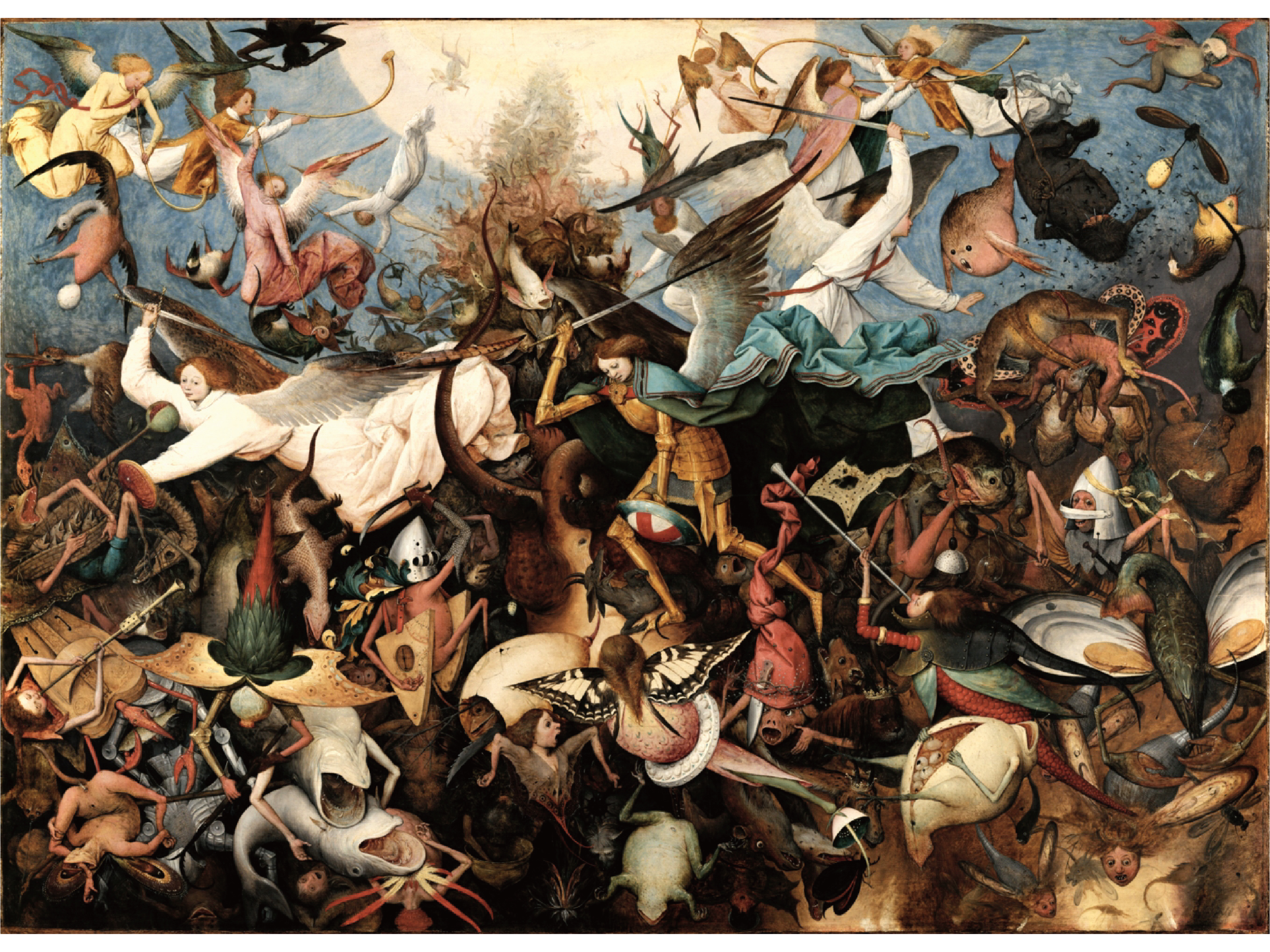 ( The Fall of the Rebel Angels, 1562, Pieter Bruegel the Elder )