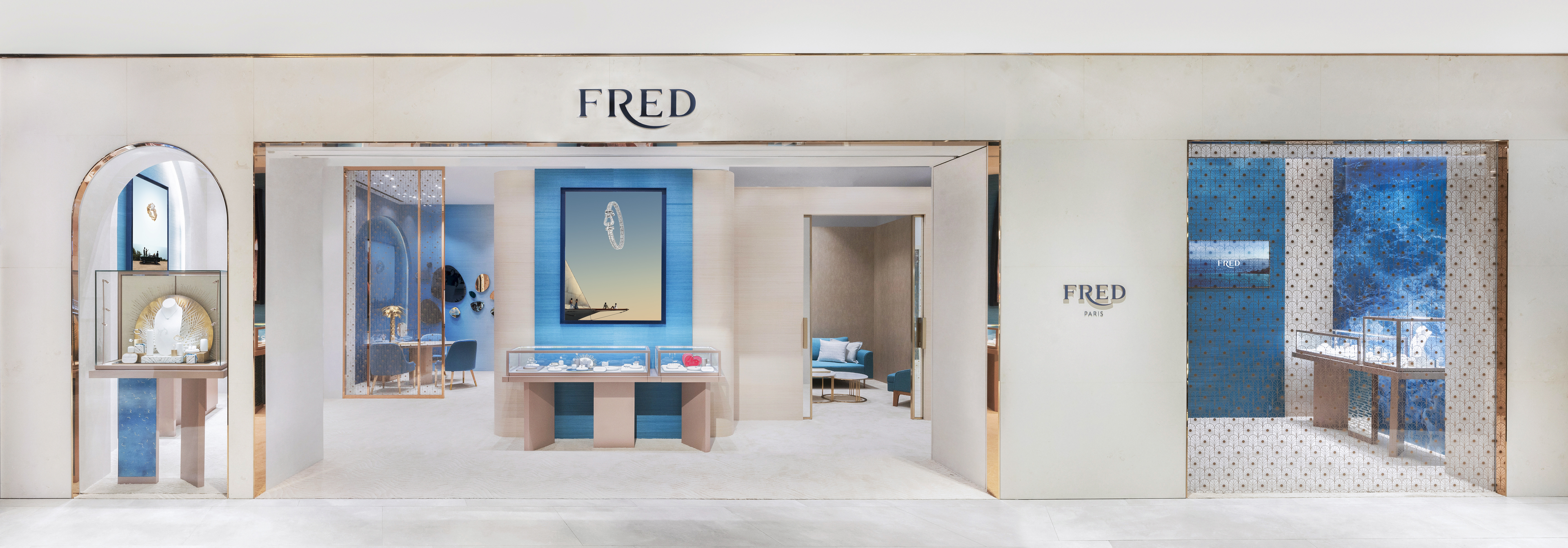因海浪拍打而閃耀，全新開幕 FRED 店鋪呈現「The Sunshine Jeweler 陽光珠寶商」精髓