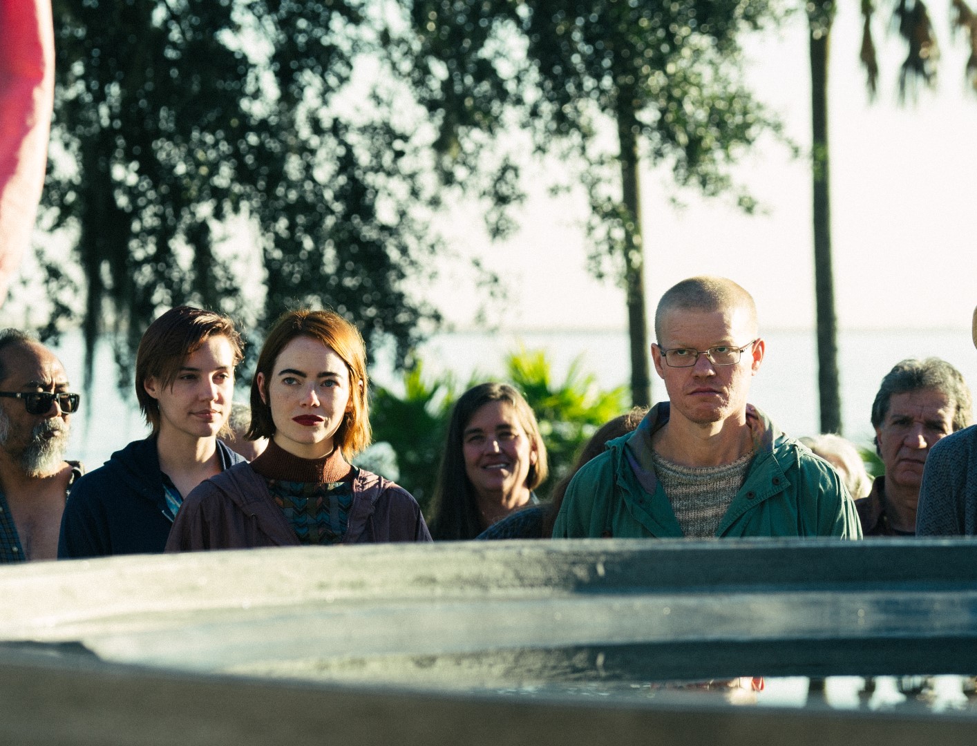Emma Stone and 
Jesse Plemons in KINDS OF KINDNESS. Photo by Atsushi Nishijima. Courtesy of Searchlight Pictures. © 2024 Searchlight Pictures All Rights Reserved