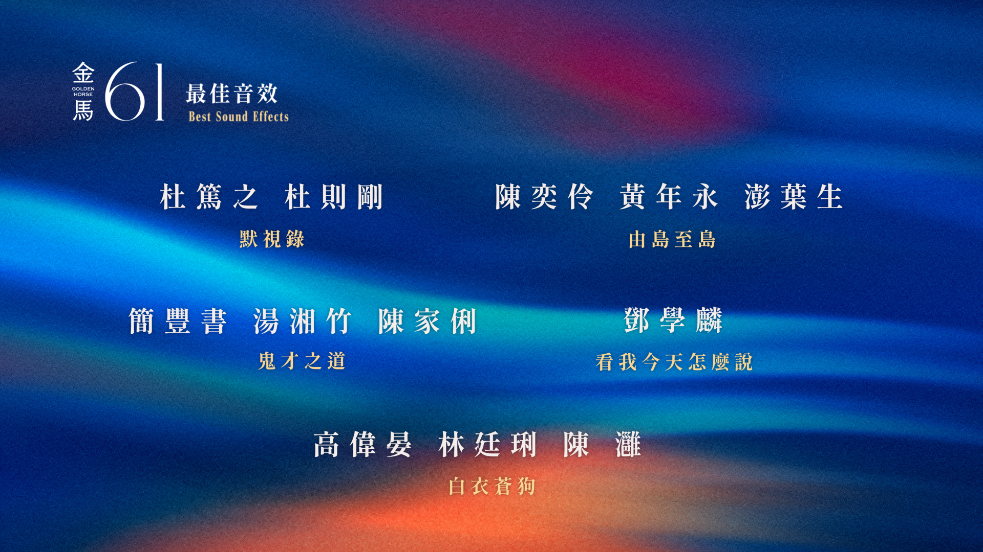 3 最佳音效