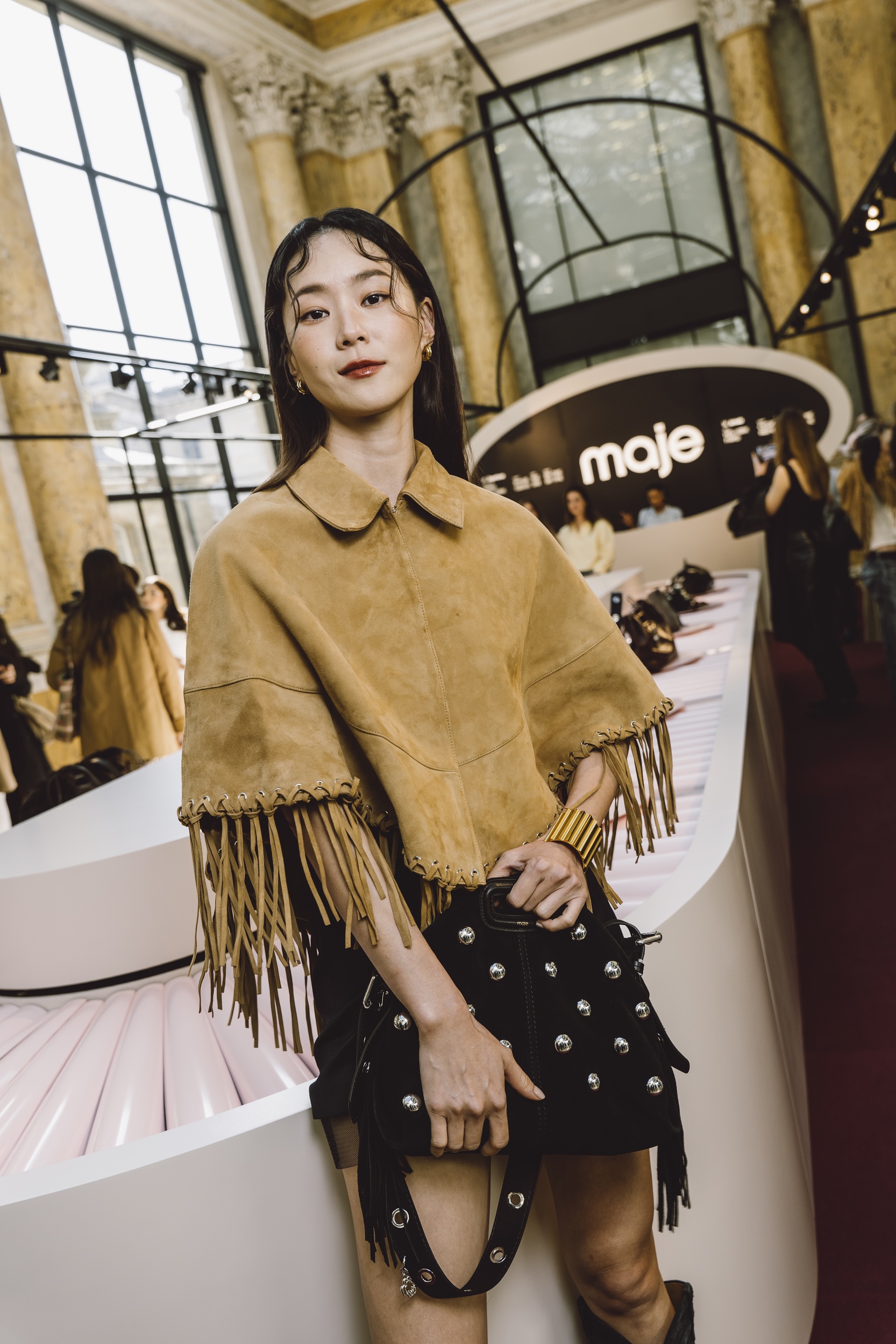TW-Aviis Zhong in Maje FW25 Collection Presentation (1)