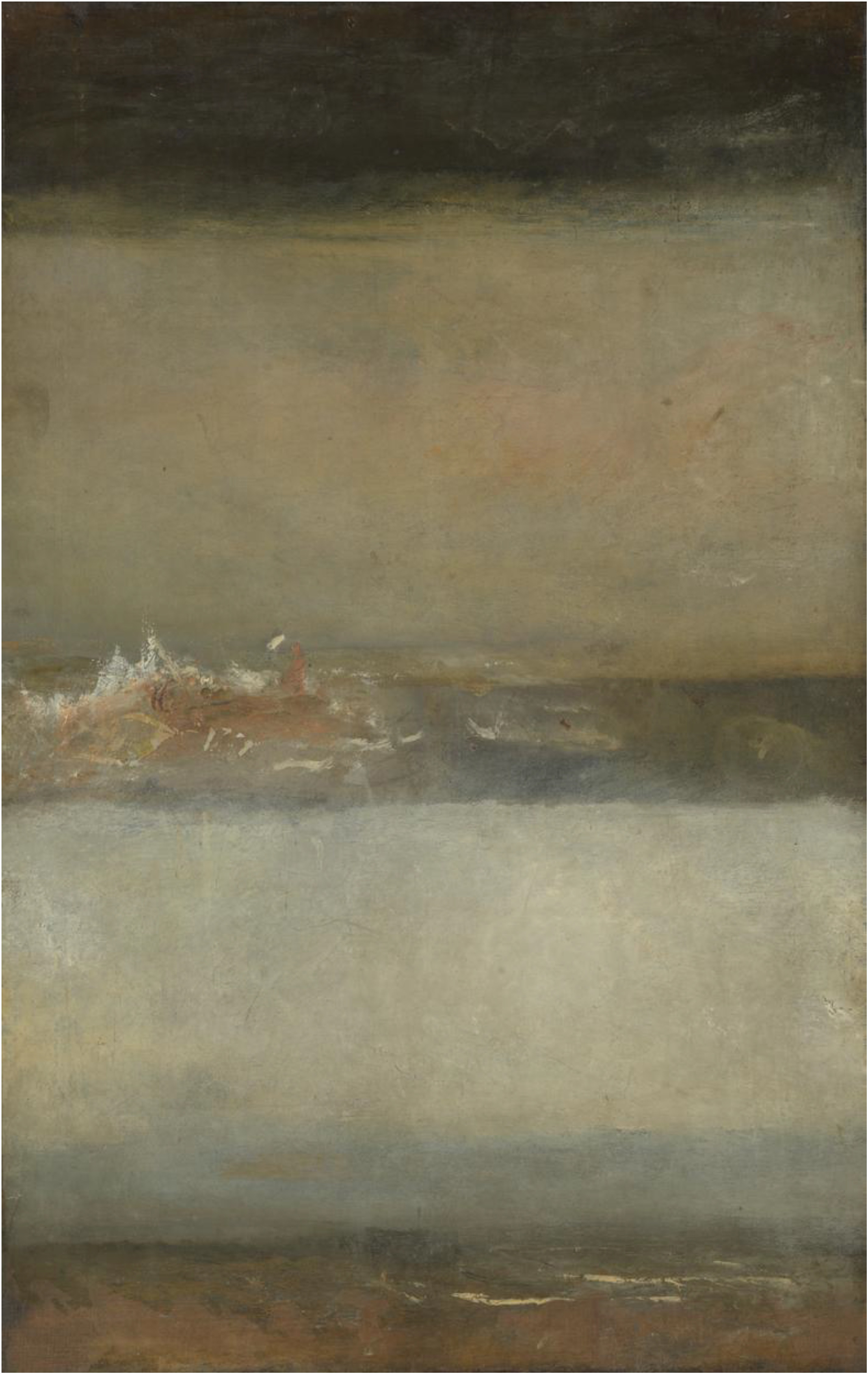 三個海景（Three Seascapes）約瑟夫•馬洛德•威廉•透納（Joseph Mallord William Turner），1827．(圖片來源：TATE)