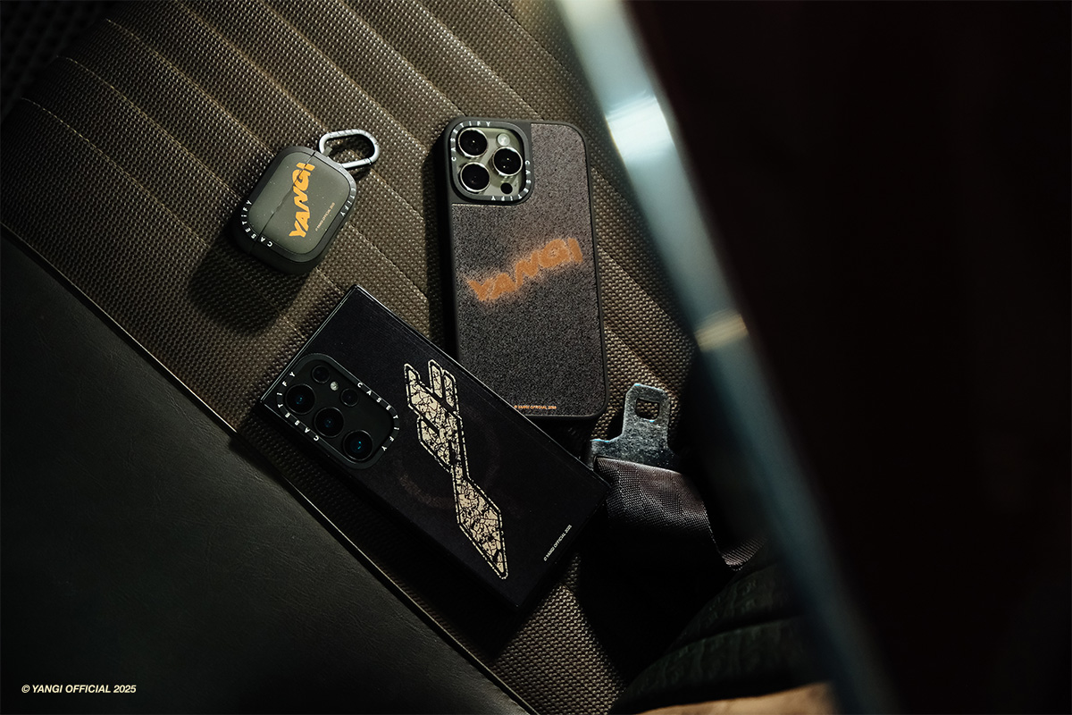 圖4. YANGI x CASETiFY 聯名系列同步推出多款電子配件，打造新式復古的工業風造型