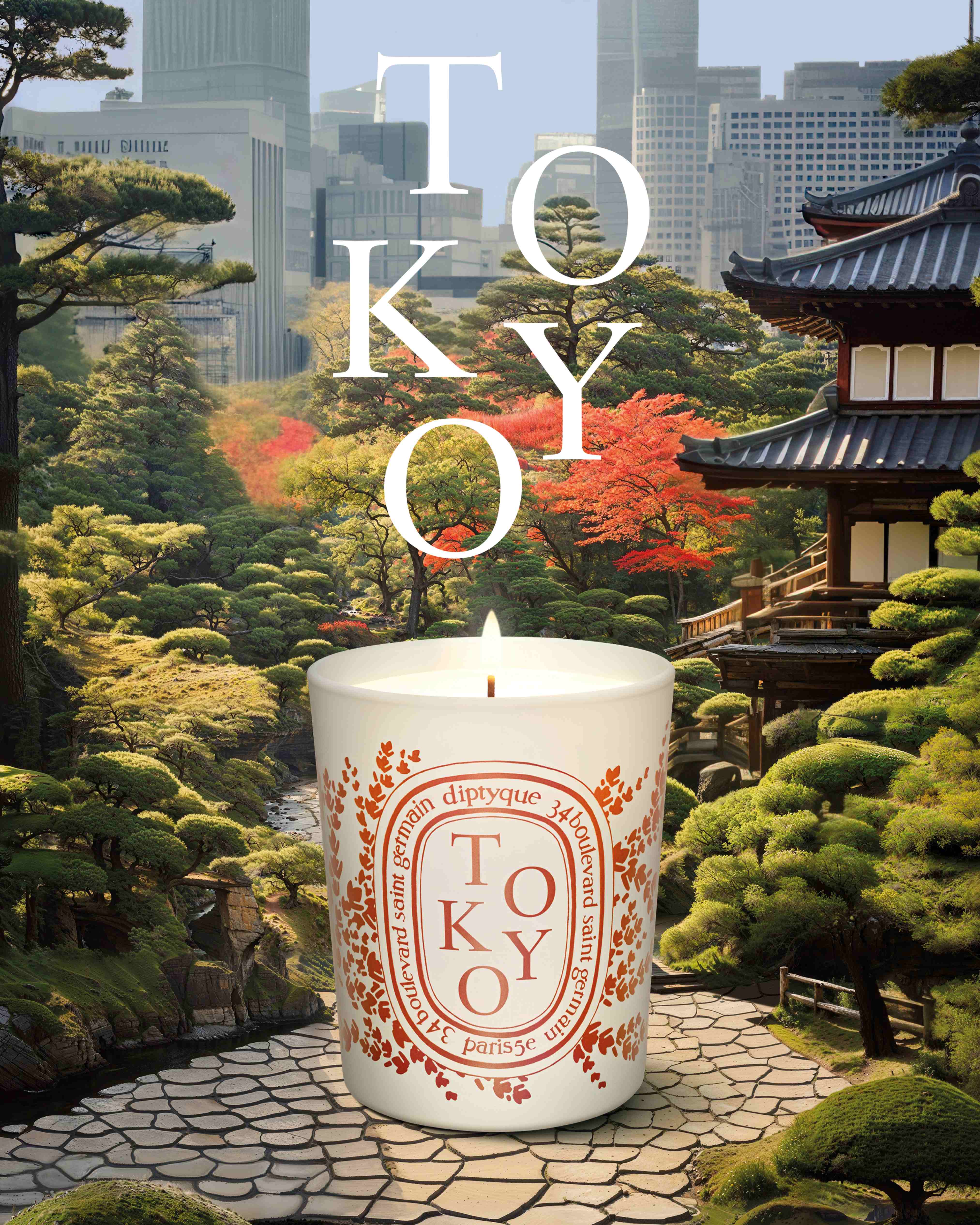 Diptyque 限量城市香氛蠟燭:東京