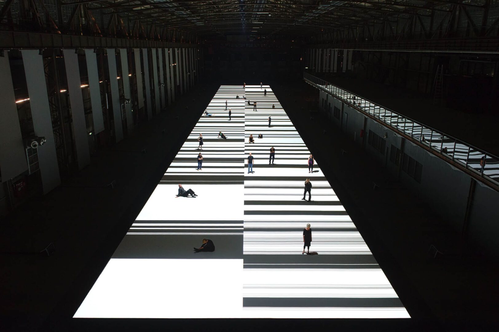 14. Test Pattern [100m version], audiovisual installation, 2013, Ryoji Ikeda