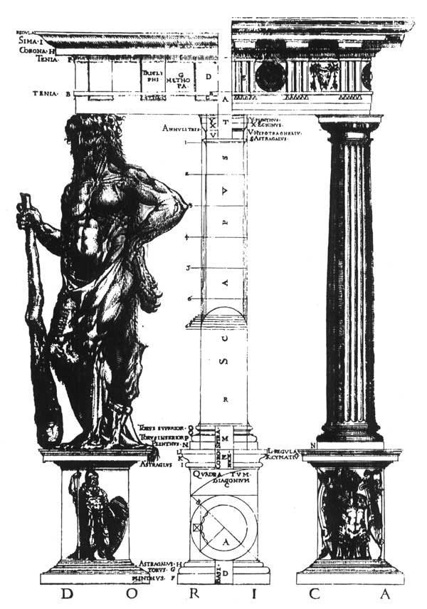 Doric Order, John Shute, 1563, John Shute