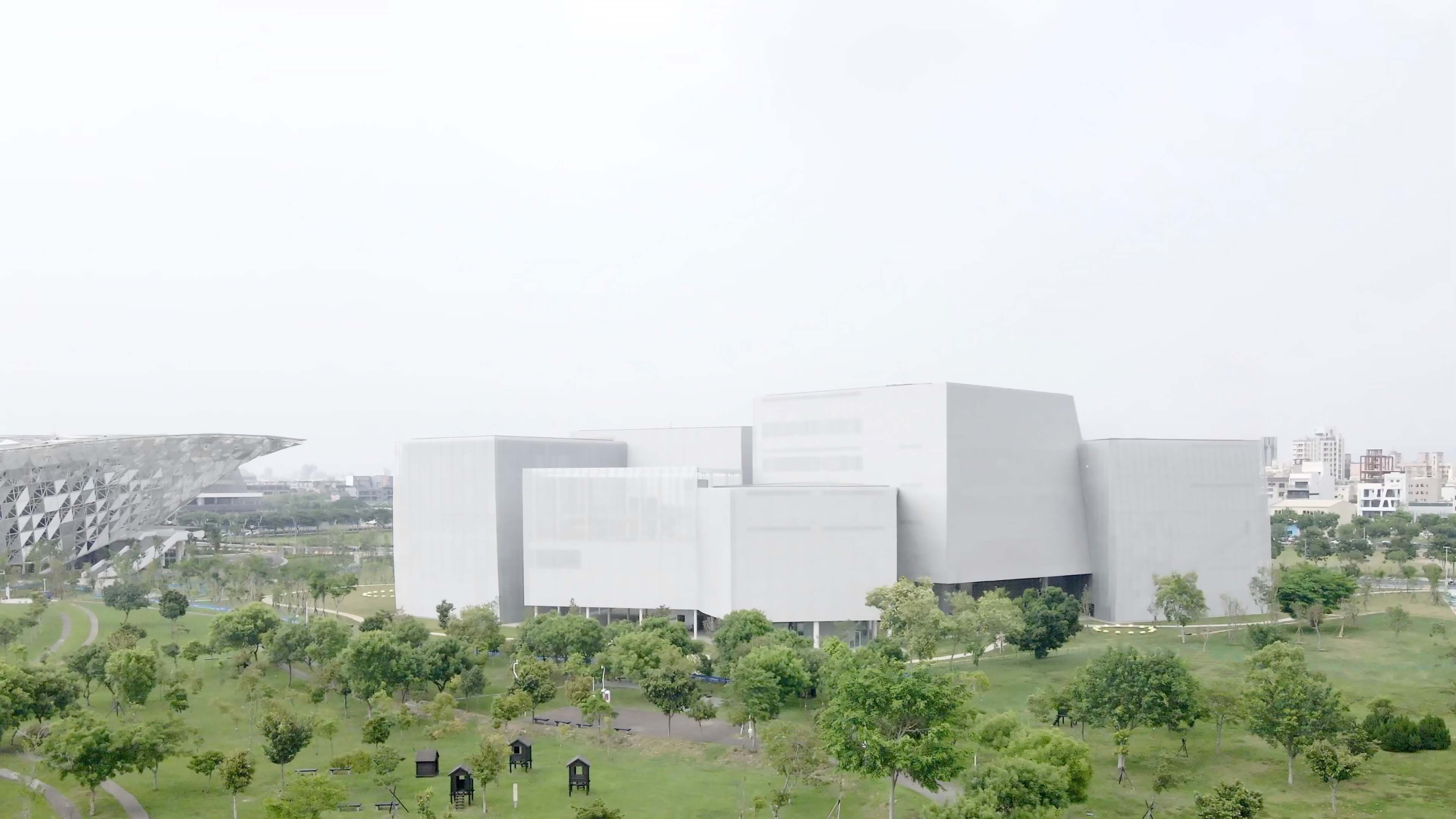 綠美圖空拍示意圖。臺中市立美術館提供