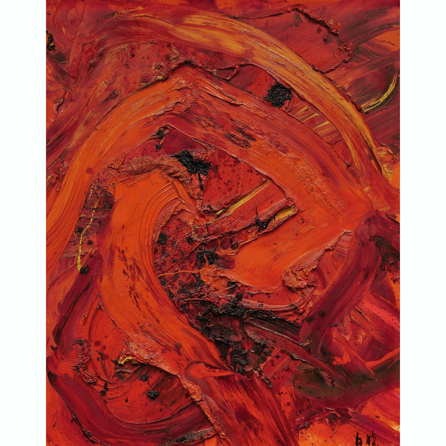 12. Untitled_Kazuo Shiraga_Oil on Canvas_1964_結果