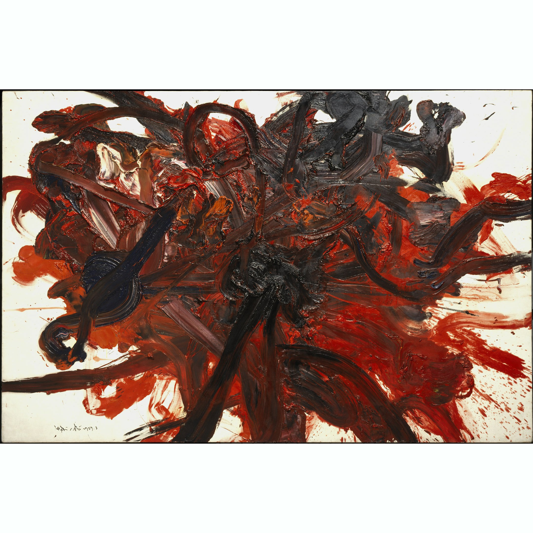 13. Untitled_Kazuo Shiraga_Oil on Canvas_1959_結果