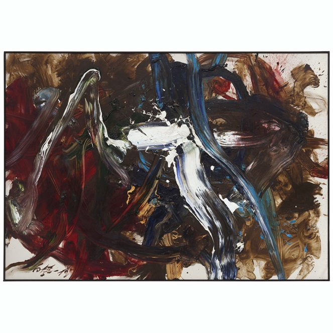 14. Ryusen_Kazuo Shiraga_Oil on Canvas_1991_結果