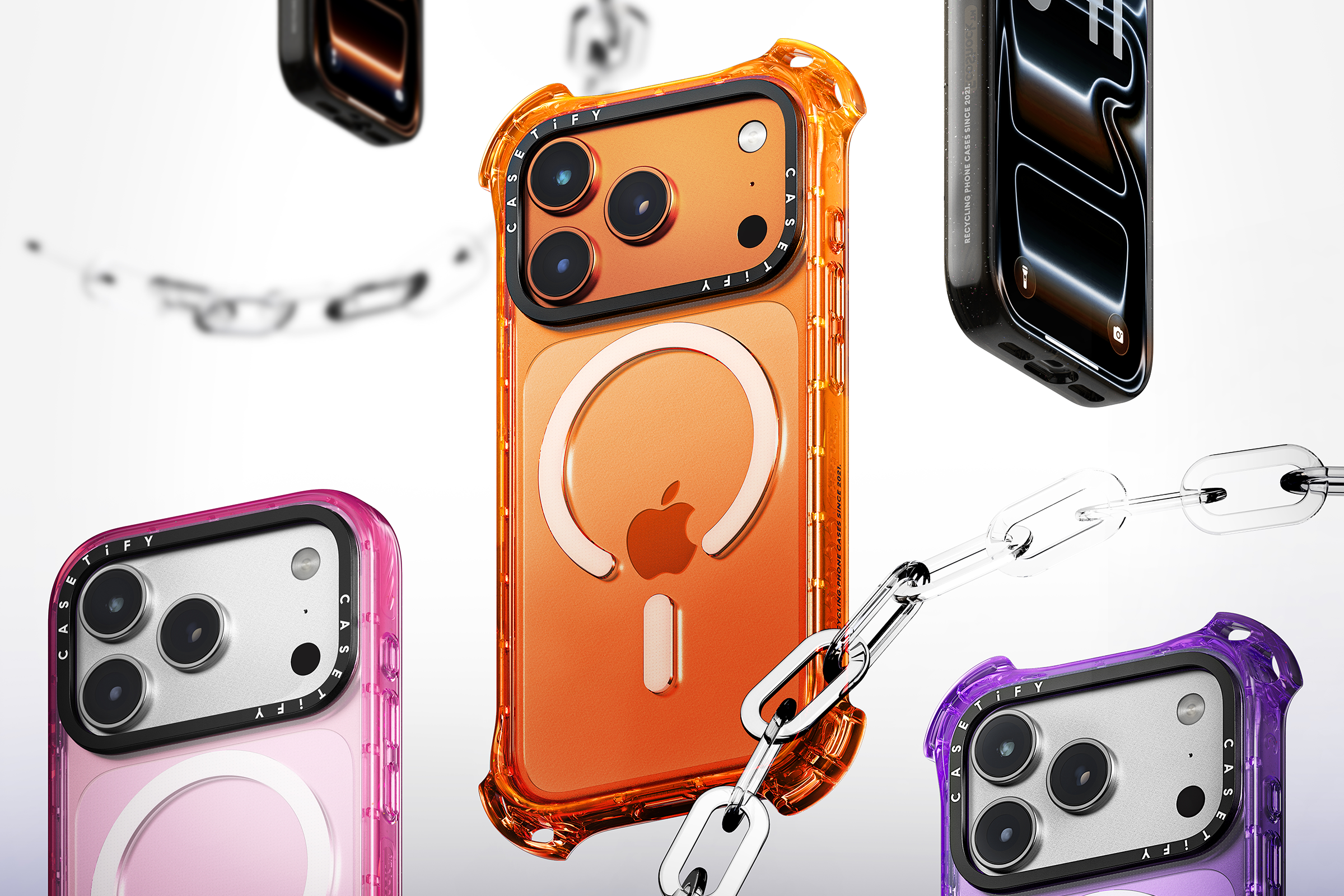 CASETiFY 全新 iPhone 17 系列配件登場，Duo-Lock by CASETiFY™ 專利，雙重鎖定專利與亮面設計的潮流防護