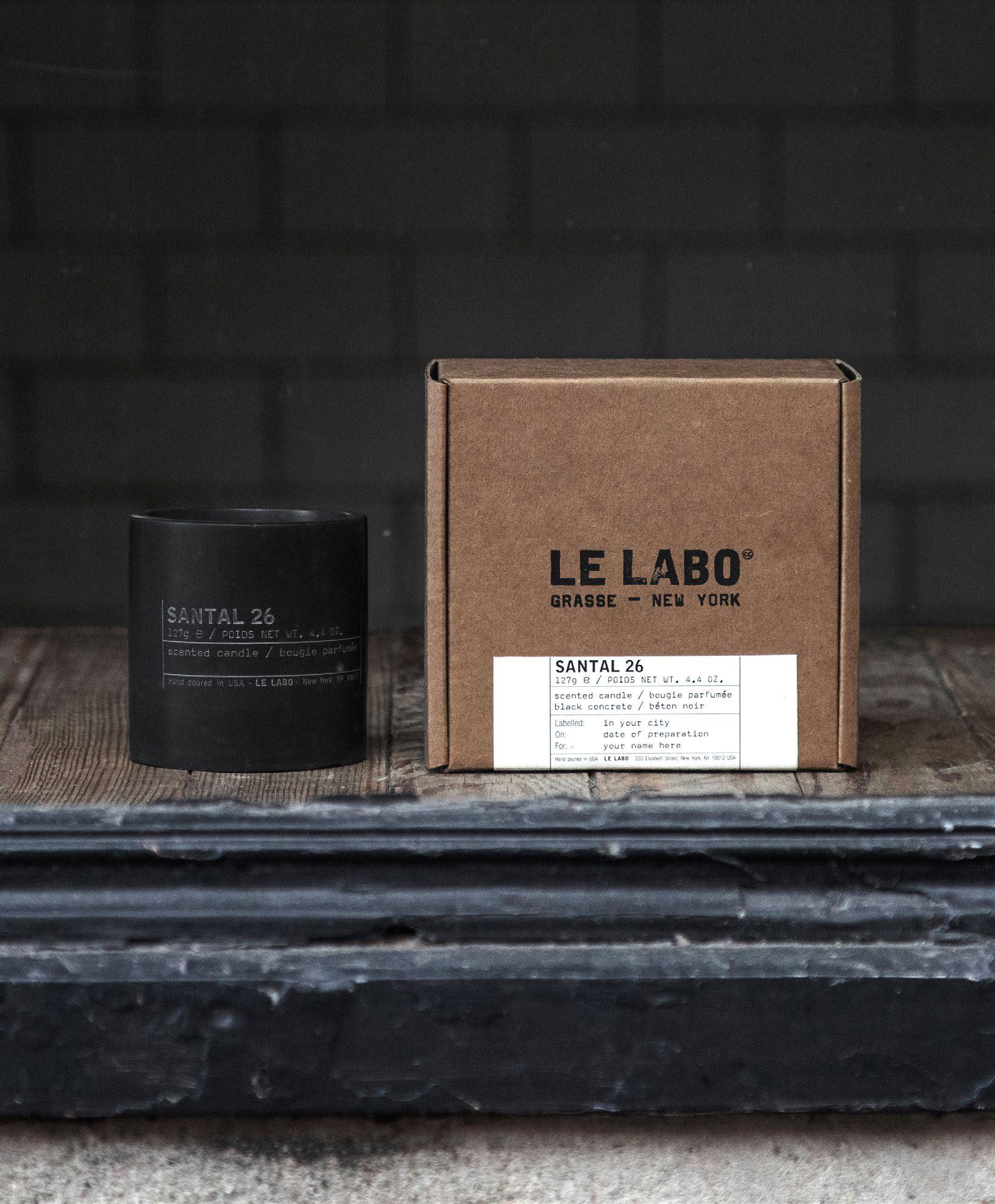 期間限定黑色巨型水泥蠟燭，僅在 Le Labo 指定店鋪販售