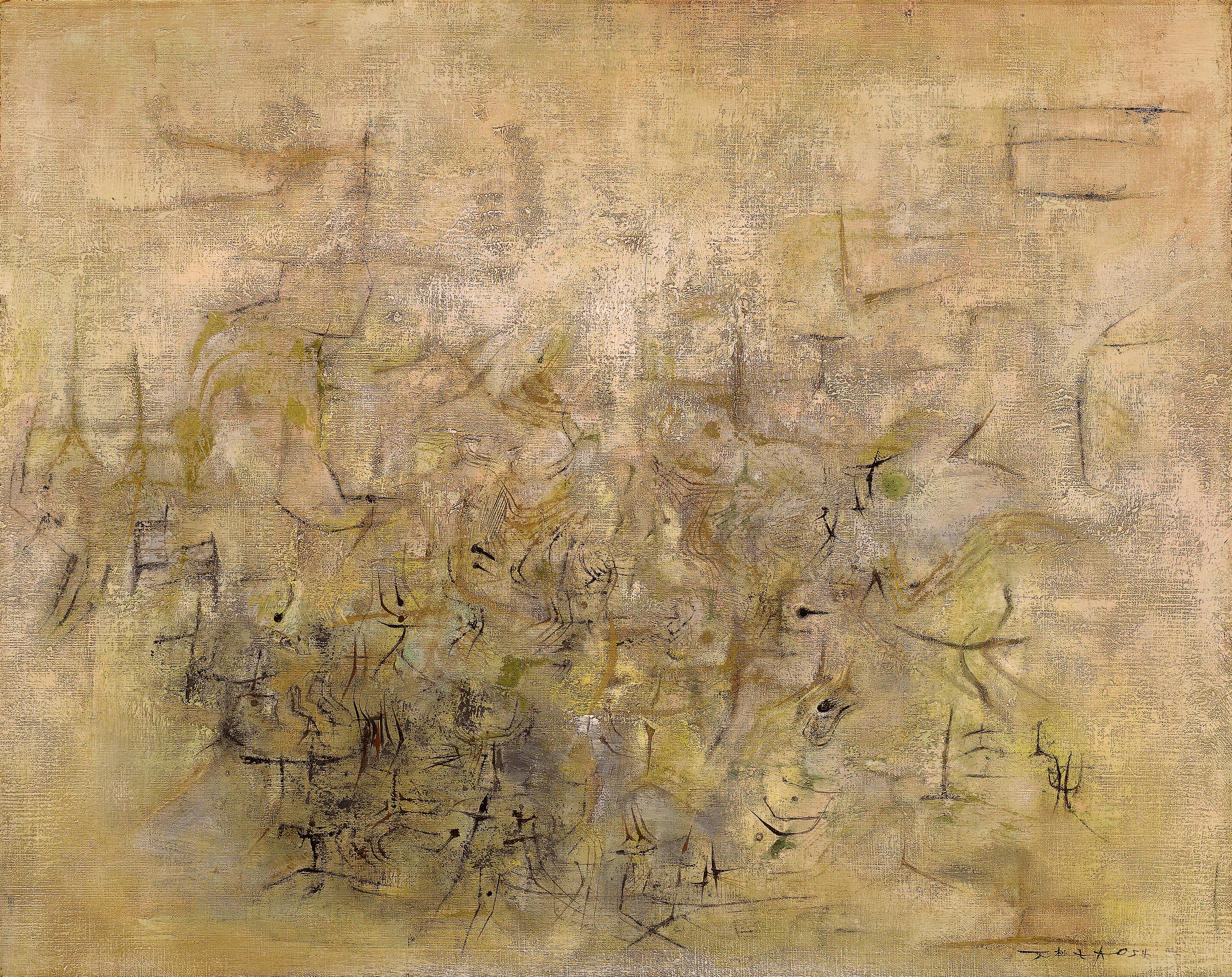 趙無極 抽象風景 Paysage Abstrait (Abstract Landscape)