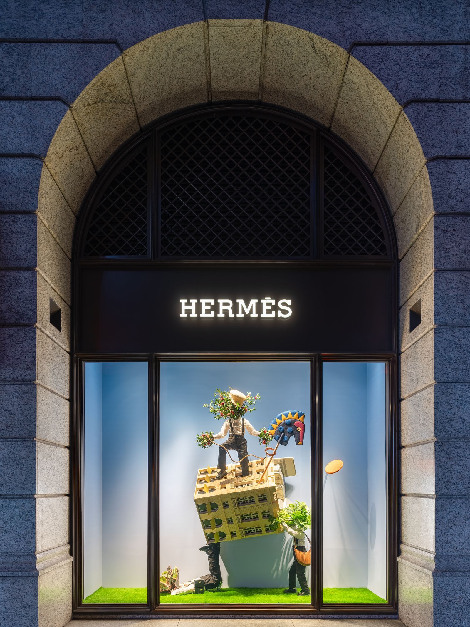 由 Jean-François Fourtou 所設計的 Hermès Bellavita 櫥窗