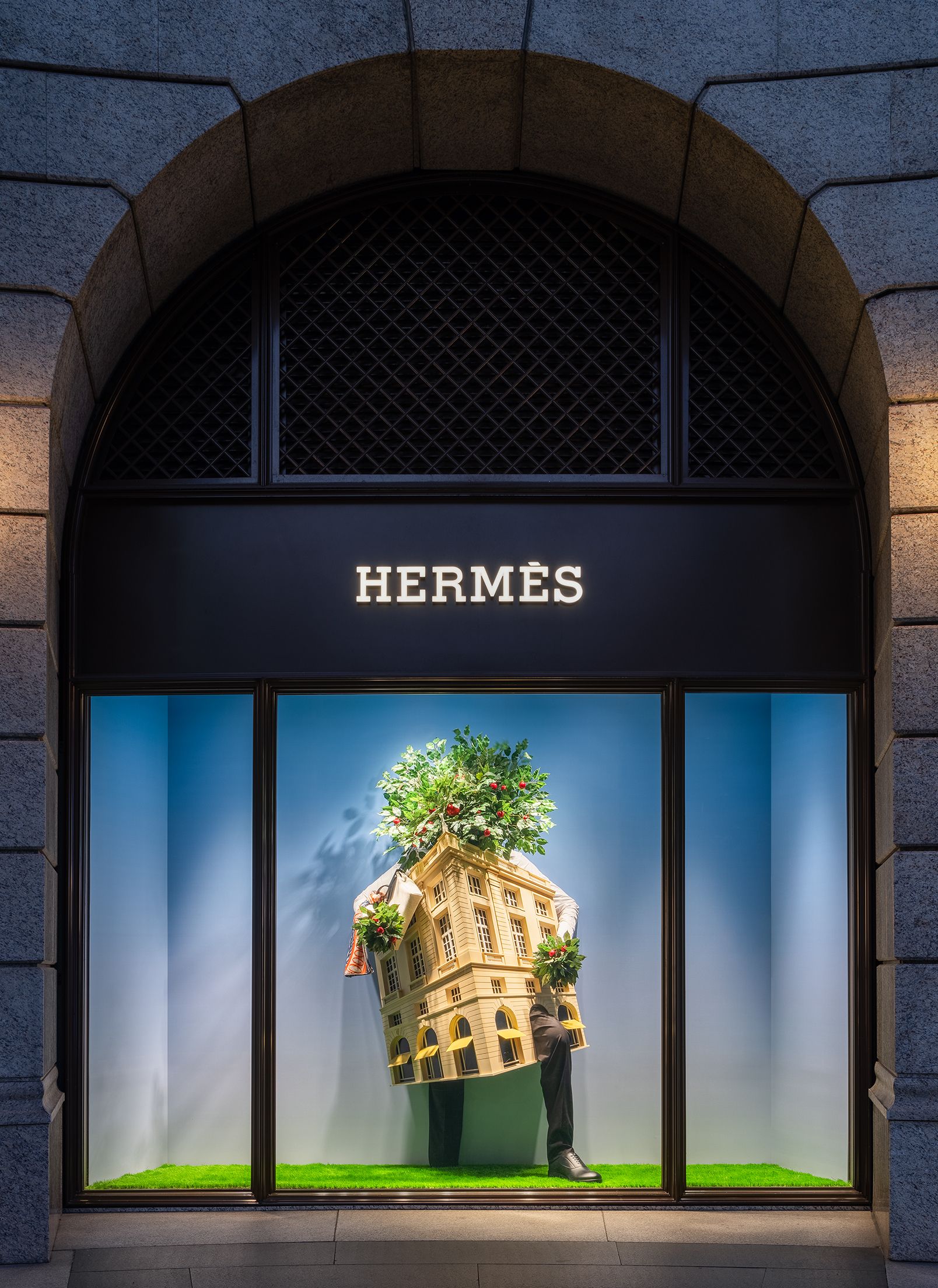 由 Jean-François Fourtou 所設計的 Hermès Bellavita 櫥窗