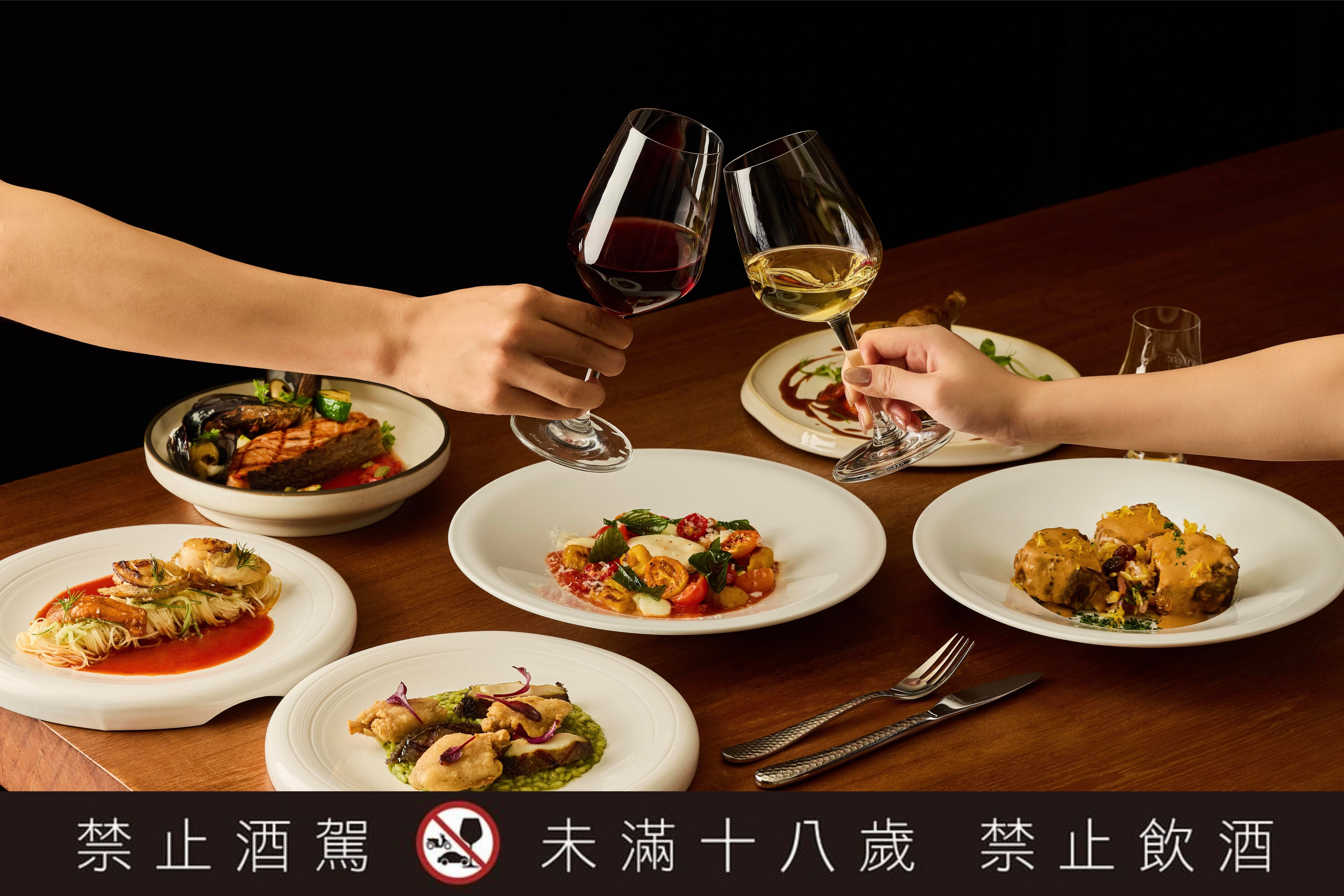 GUSTOSO義大利餐廳從餐桌出發，以檸檬、番茄、香草、白酒與當季海鮮，勾勒出義大利盛夏最具代表性的風味。