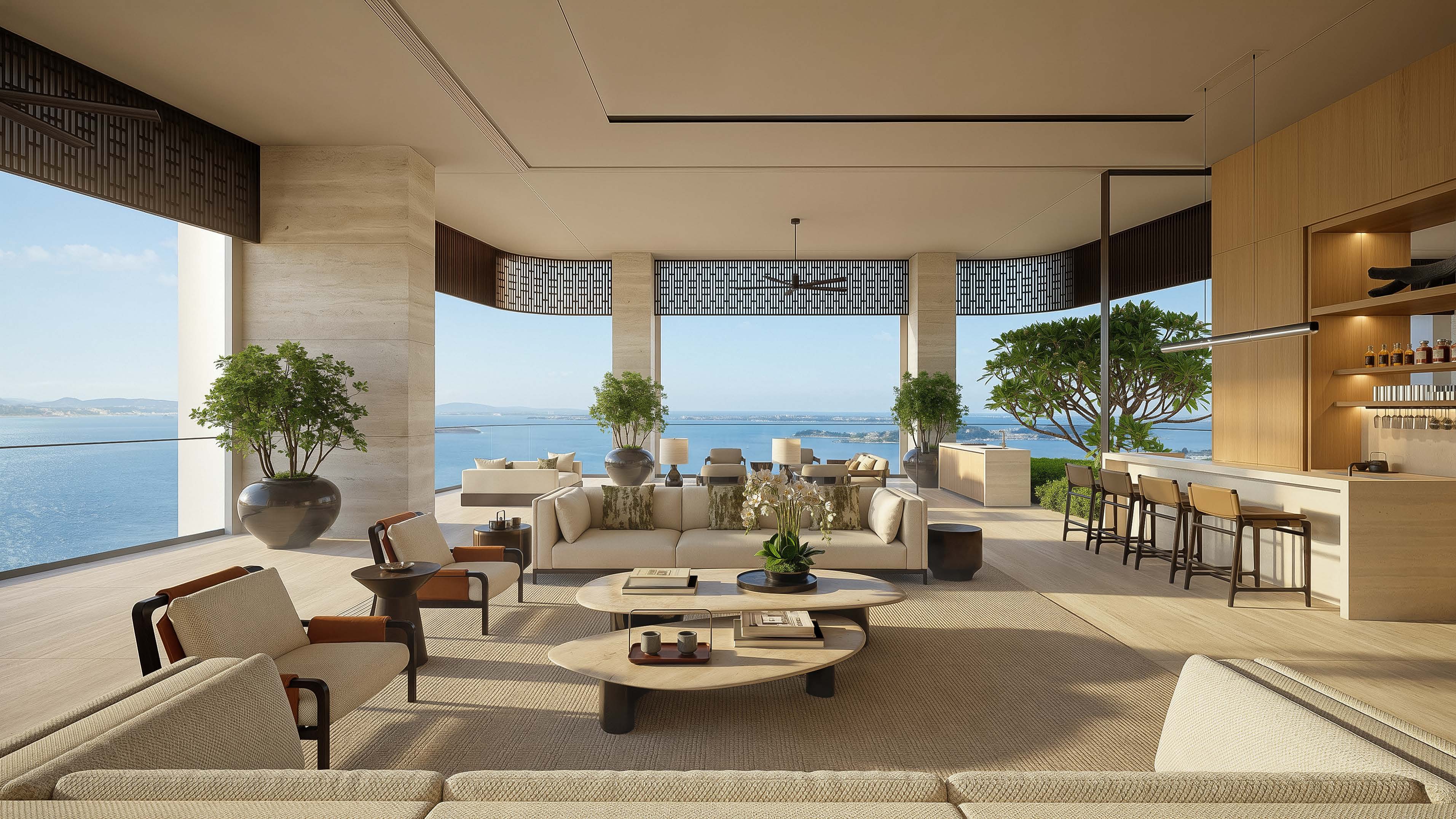 Aman Residences, Singapore - Sky Villa - Living Room