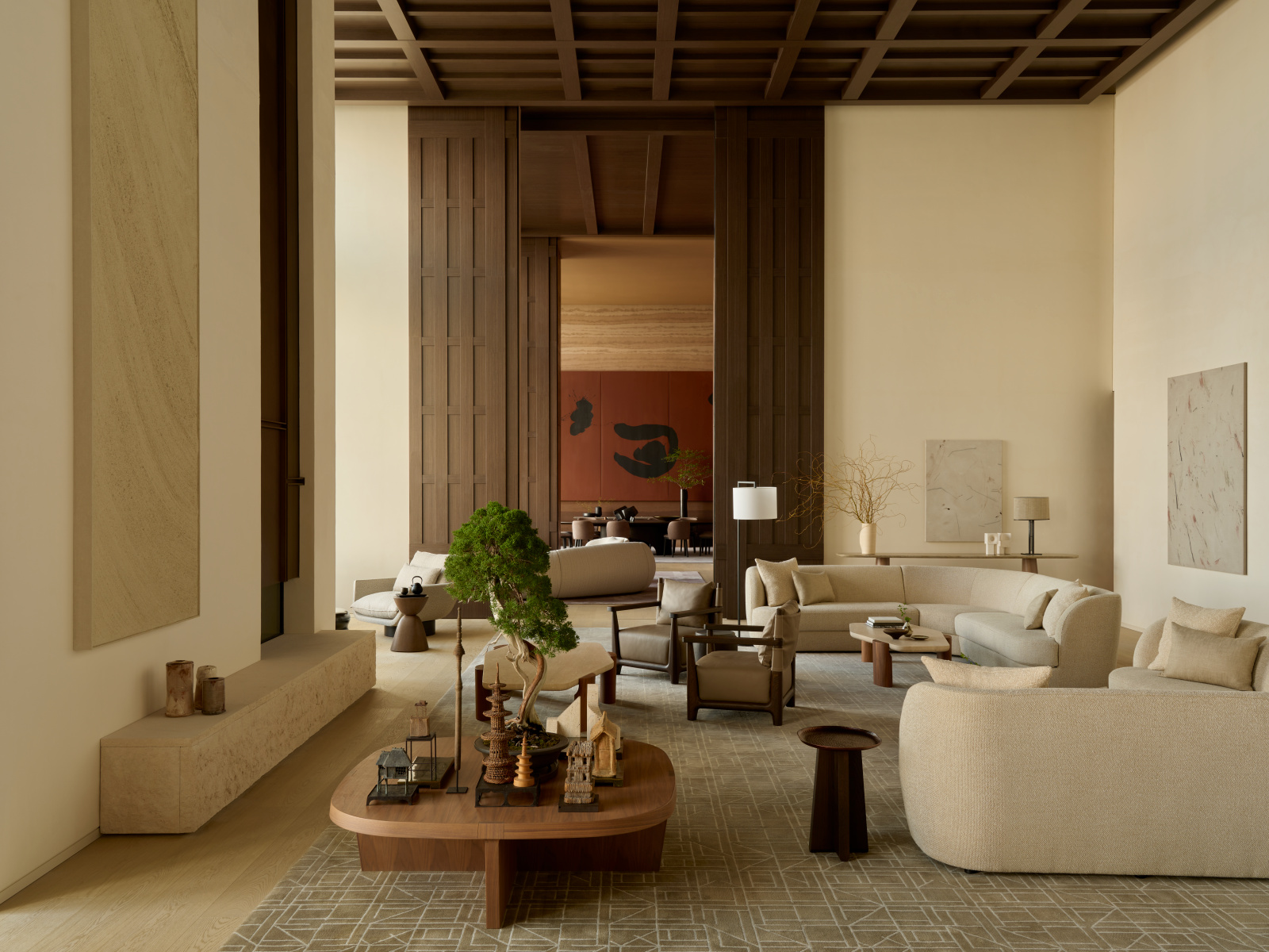 Aman Residences Tokyo, Japan - Communal Space, Lounge to Private Dining_47092