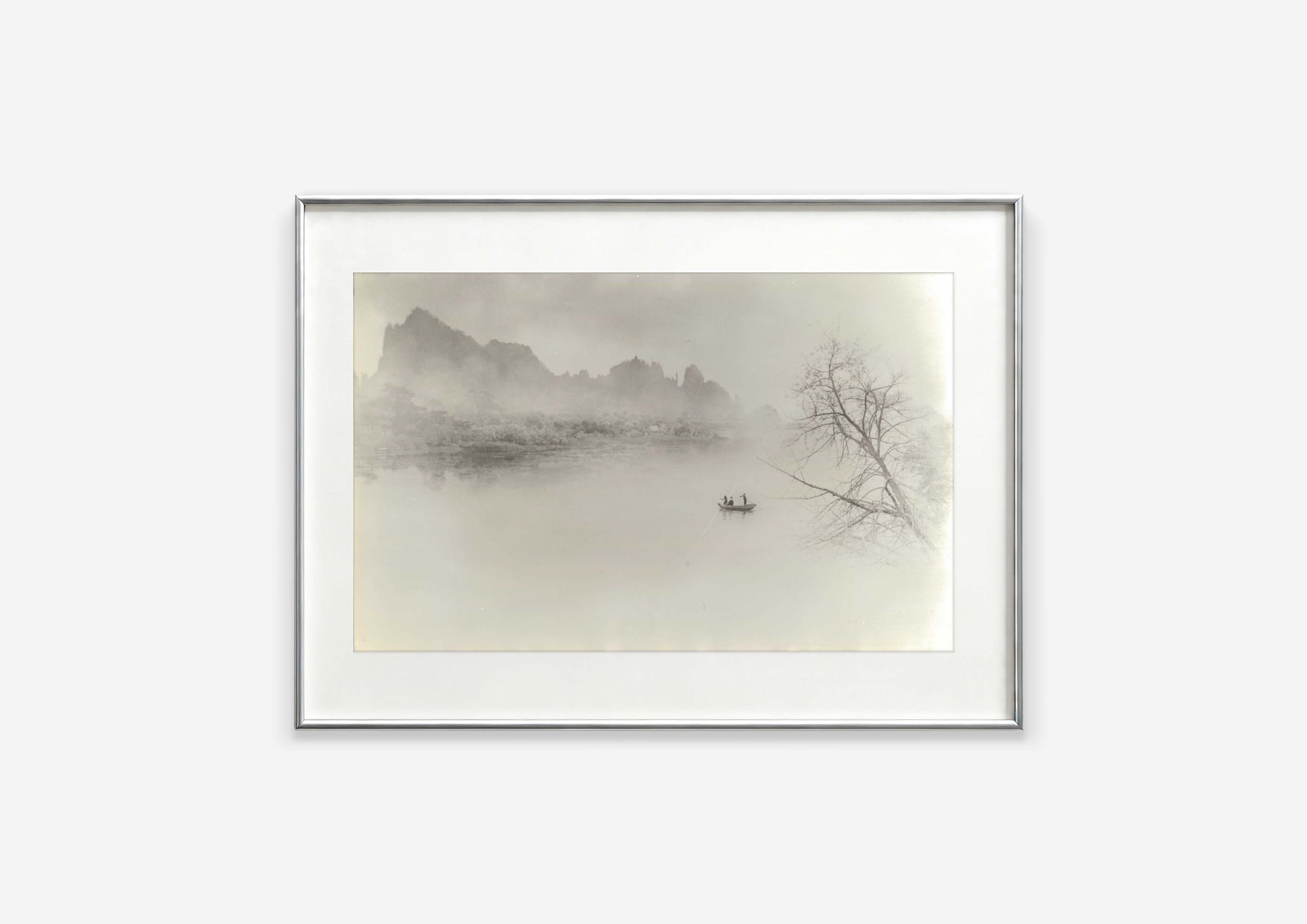 郎静山_湖濱秋色_1939_銀鹽相紙